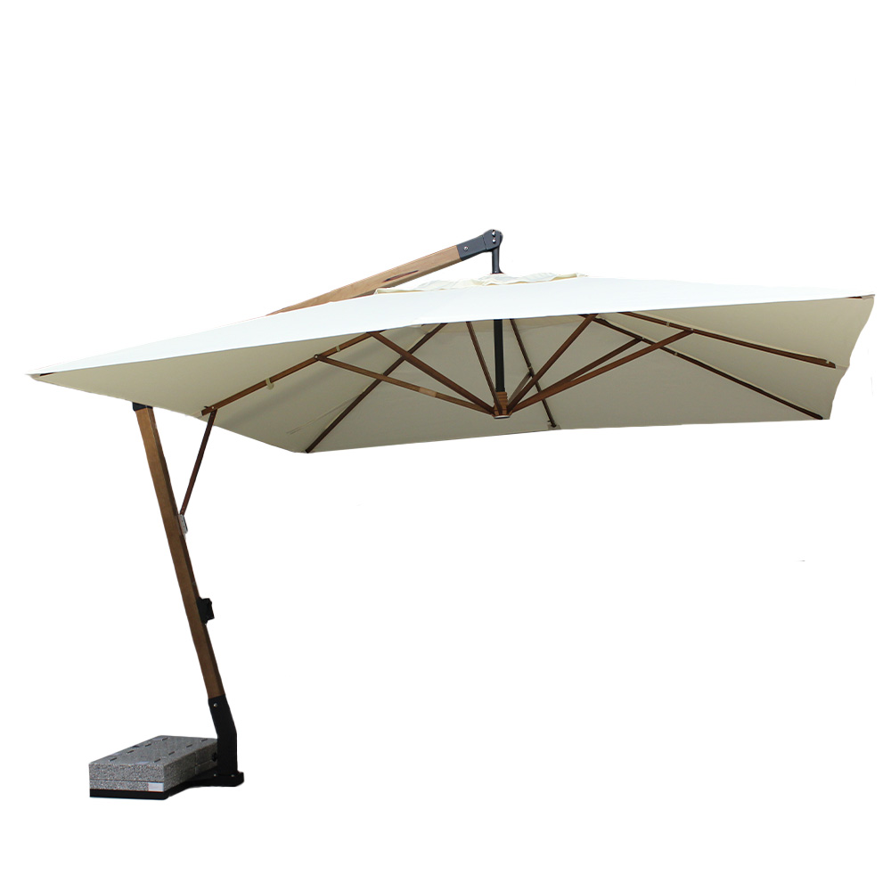 Sombrilla Colgante Cuadrada 4x4 m de Madera