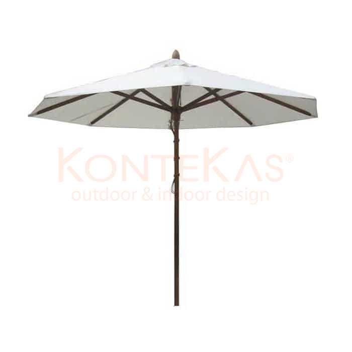 Sombrilla Redonda 2.75 m de Madera